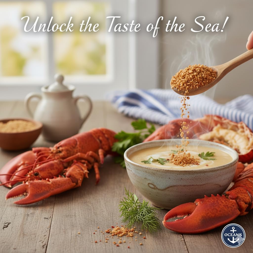 Lobster Bouillon Granule – Premium Seafood Soup Base, Broth Mix, Stew, Pasta Seasoning | Authentic Lobster Flavor Granules | 15.9 oz (450g)