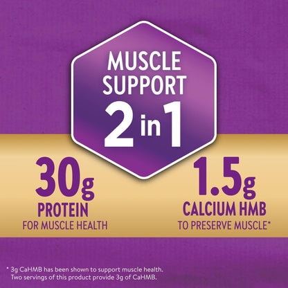 Ensure Max Protein Shake | 2-in-1 Muscle Support | 30g High Protein | HMB | 26 Vitamins & Minerals | Ready to Drink | Vanilla | 11 fl oz, 12 pack