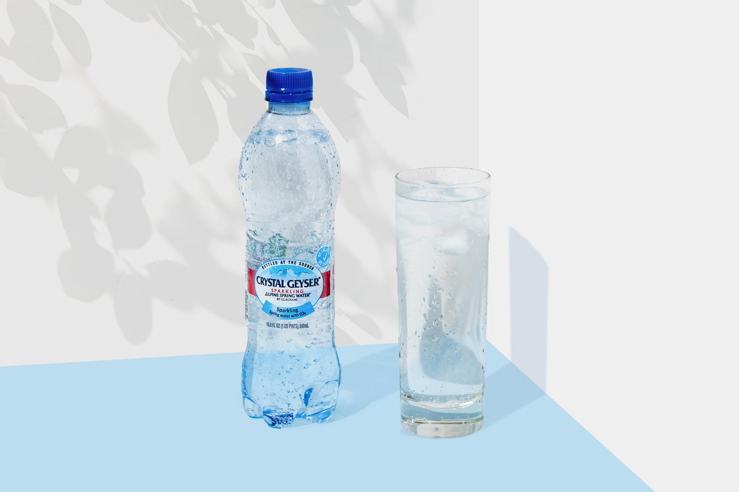 Crystal Geyser Sparkling Alpine Natural Spring Water, 24-Pack, 16.9oz Bottles, Zero Calories and No Sweeteners, Bottled at The Source