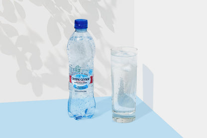 Crystal Geyser Sparkling Alpine Natural Spring Water, 24-Pack, 16.9oz Bottles, Zero Calories and No Sweeteners, Bottled at The Source