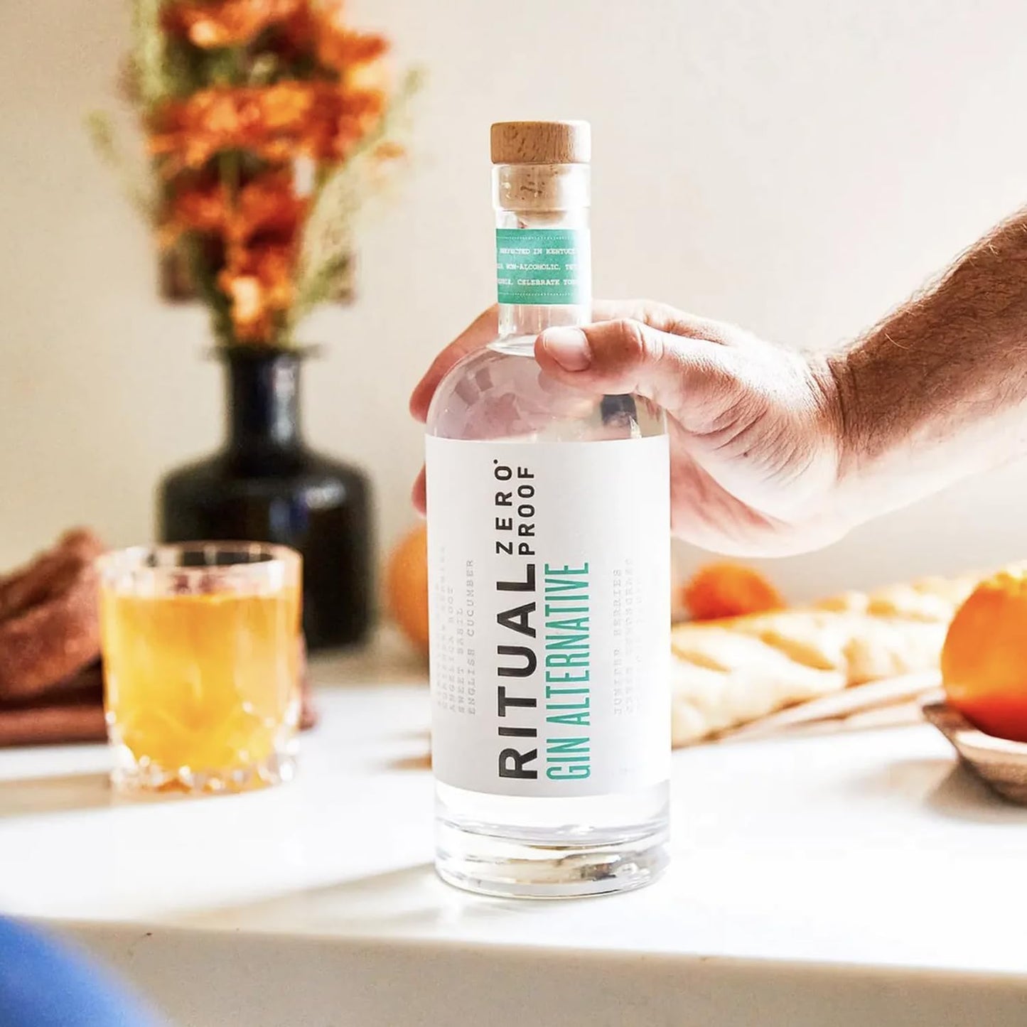 Ritual Zero Non-Alcoholic Gin Alternative with 15 Pack of Q Mixers Elderflower Tonic for your favorite Alcohol-Free Mixed Drink