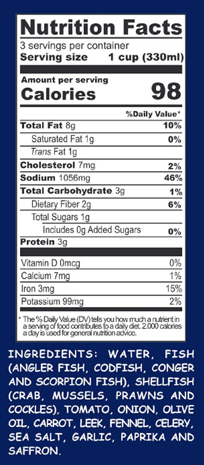 Aneto Seafood Paella Cooking Base Broth, 33.83 Fluid Ounce