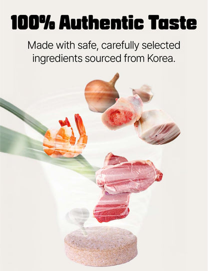 NICE WITCH'S Korean Traditional Sagol Broth Coin 3.5g x 20 tablets/Deep Taste Coin Stock 한국산 사골 코인 육수