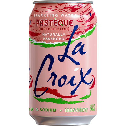 LaCroix Sparkling Water, Pasteque (Watermelon), 12 Fl Oz (pack of 36)
