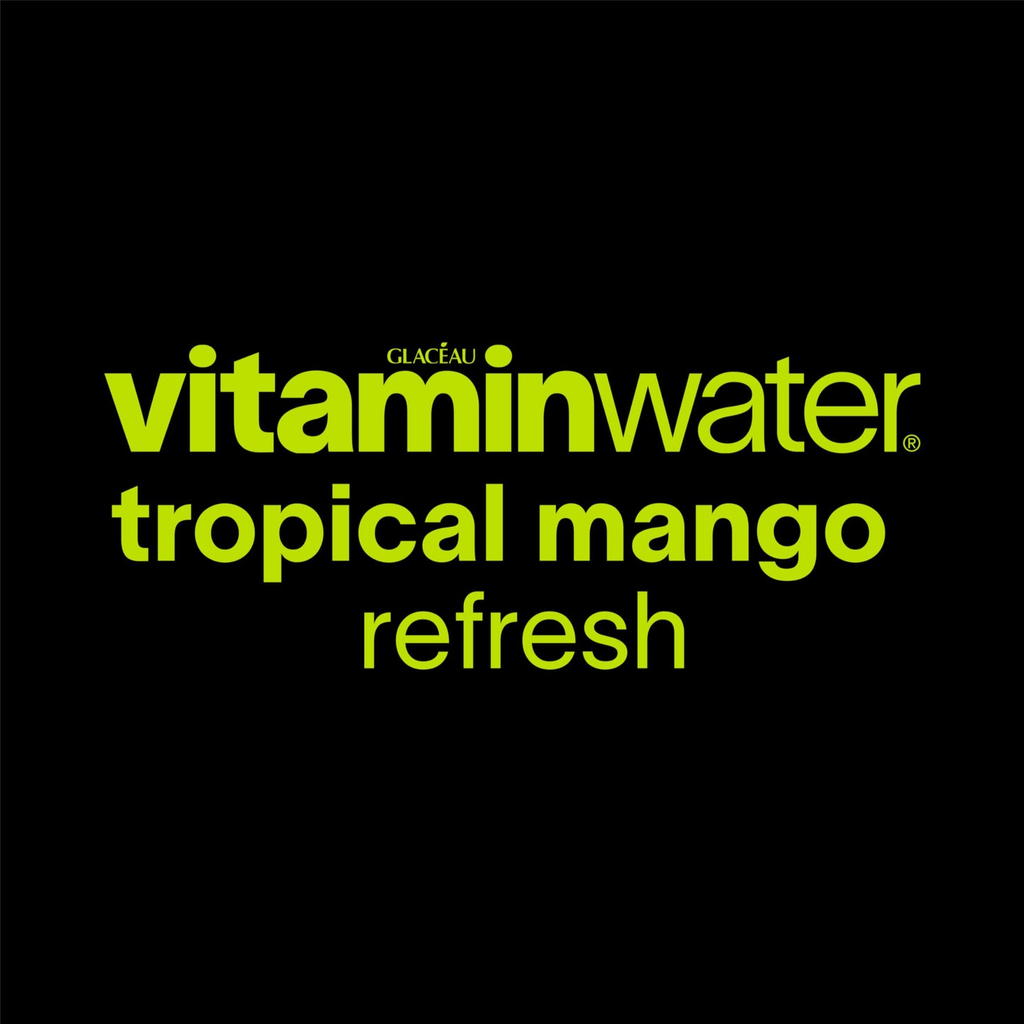 vitaminwater Refresh Tropical Mango Nutrient Enhanced Flavored Water Beverage, 20 fl oz Bottles, 12 Pack