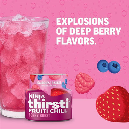 Ninja Thirsti Flavored Water Drops, Berry Lemon Variety Pack, Refreshing Fruit Flavors, Zero Calories, Zero Sugar, Makes 17-20 12oz drinks, 3 Pack, WCFV1