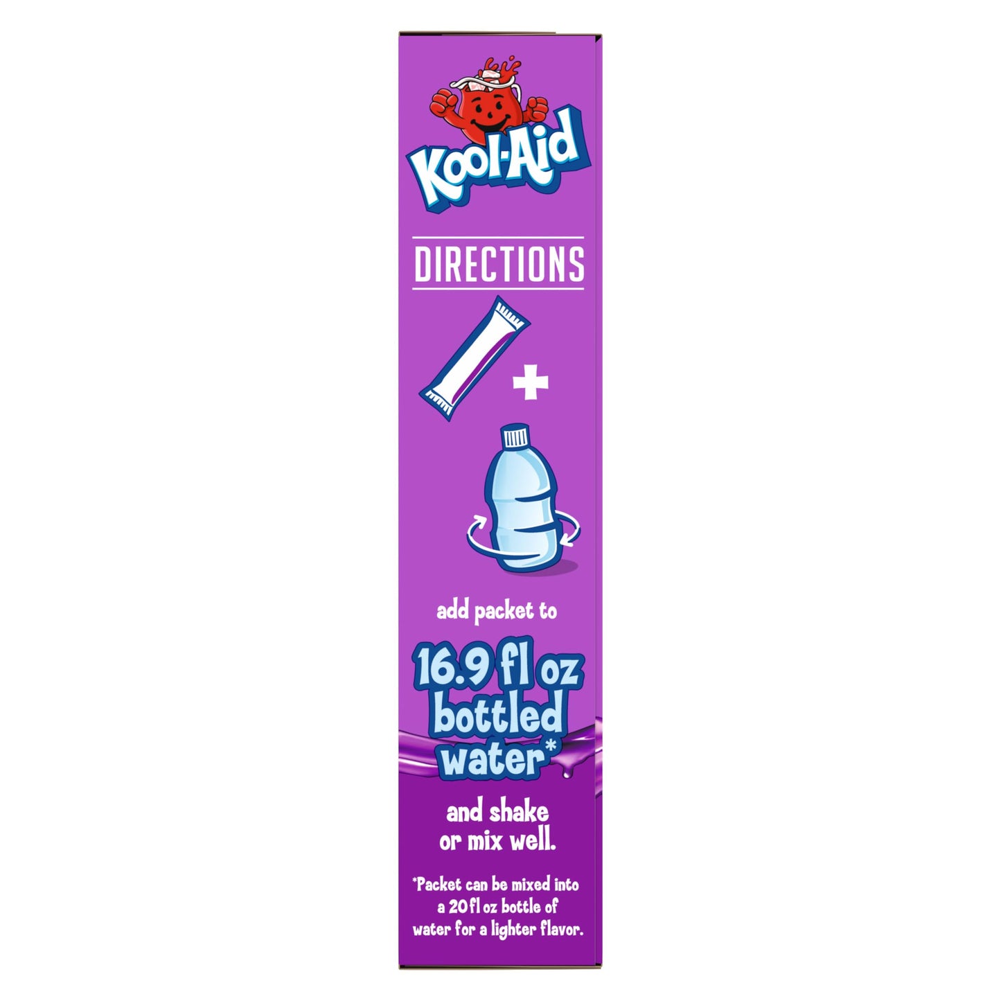 Kool-Aid Hydration Electrolyte Powder Drink Mix, 6 On-the-Go-Packets, for Easy and Flavorful Hydration, Grape Artificial Flavor, Zero Sugar, No Artificial Dyes, Low Calorie, 1.32 oz Box