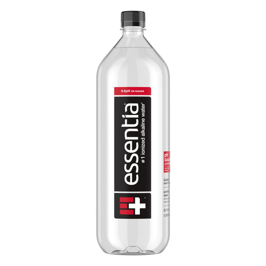 Essentia Bottled Water, 1.5 Liter Bottle; 99.9% Pure, Infused with Electrolytes for a Smooth Taste, pH 9.5 or Higher; Ionized Alkaline Water