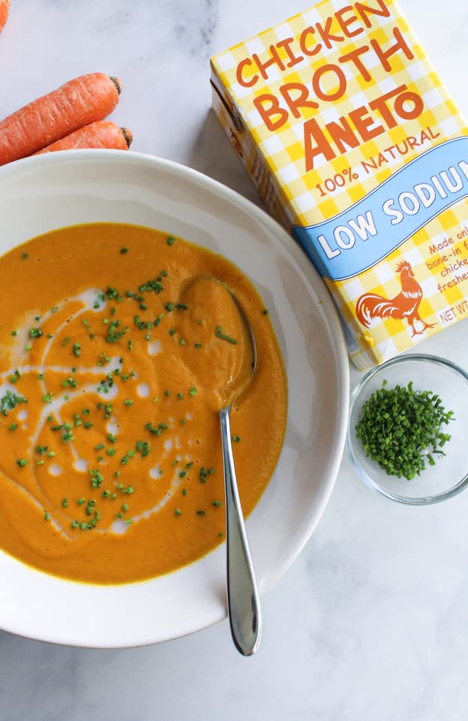 Aneto 100% Natural Low Sodium Chicken Broth, 34 Fl Oz