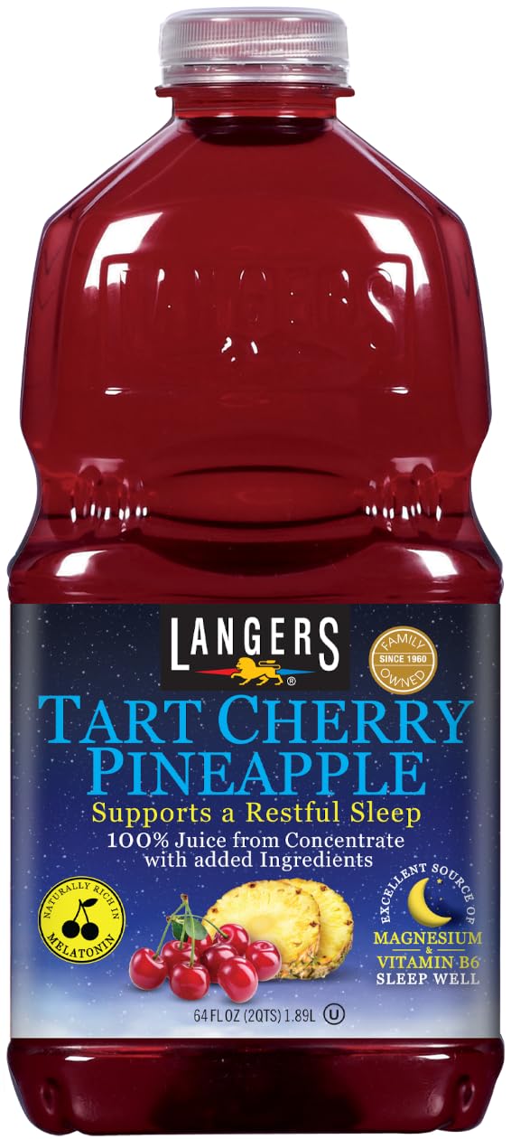 Langers 64 fl oz Tart Cherry Pineapple, 100% Juice from Concentrate with Added Ingredients (Pack of 1)