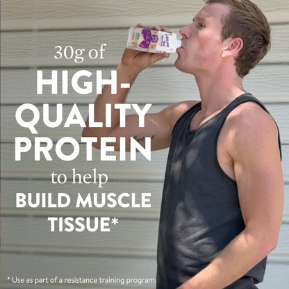 Ensure Max Protein Shake | 2-in-1 Muscle Support | 30g High Protein | HMB | 26 Vitamins & Minerals | Ready to Drink | Vanilla | 11 fl oz, 12 pack