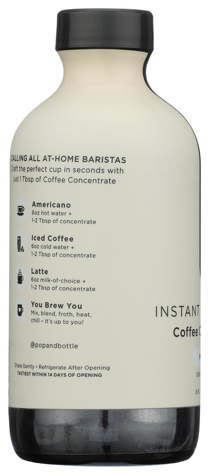 POP AND BOTTLE Organic Mocha Super Concentrate Coffee, 8 FZ