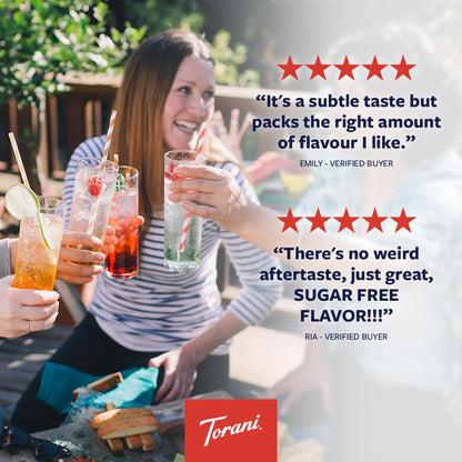 Torani Sugar Free Coconut Flavored Drink Syrup, 25.4 fl oz (Pack of 4)