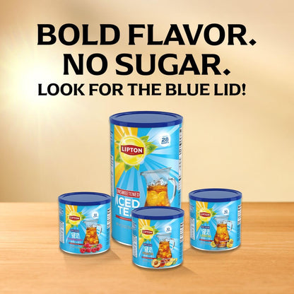 Lipton Diet Raspberry Iced Tea Mix – 10 Quarts Each– Z ero Sugar, Caffeinated Powder Drink Mix