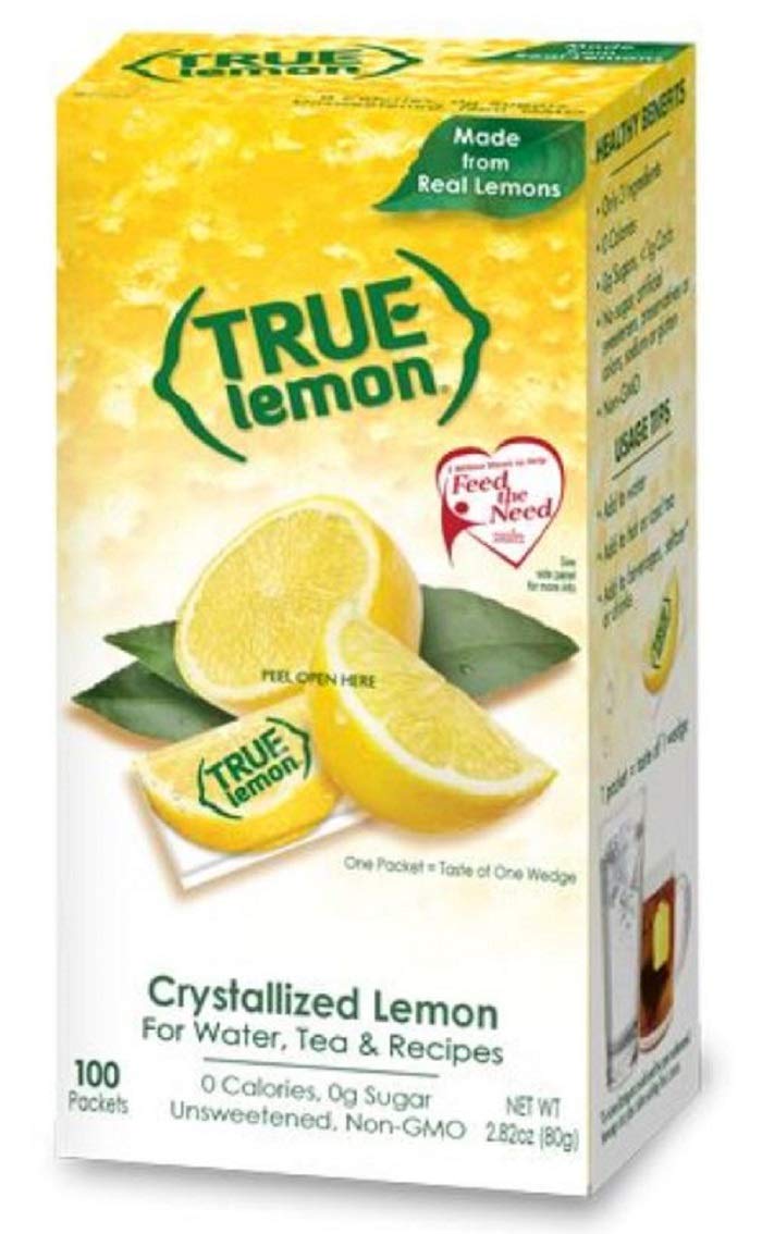 TRUE LIME and TRUE LEMON Water Enhancers, Bulk Dispenser Packs, 0 Calorie Drink Mix Packets (100 Count Each)