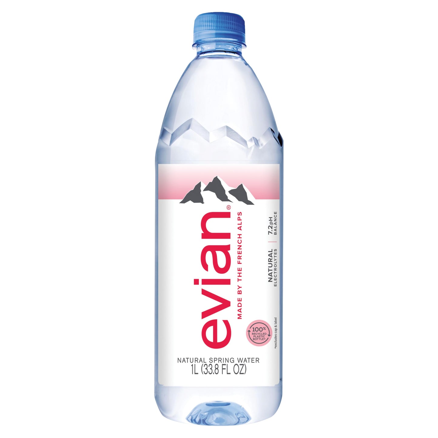 Evian Natural Spring Water, 1 L bottles, 6 pack