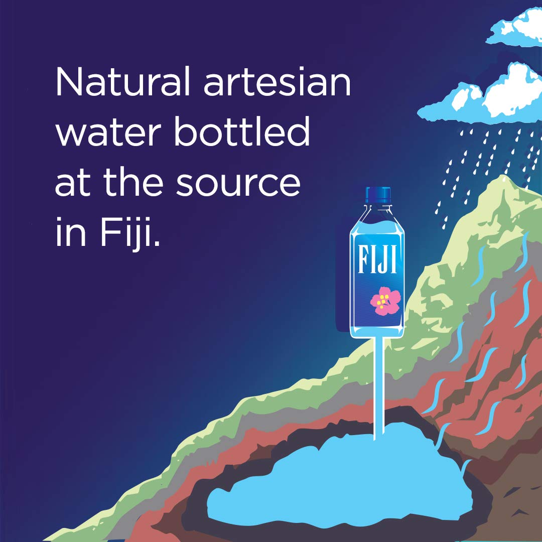 FIJI Natural Artesian Water, 23.7 Fl Ounce Bottle (Single)