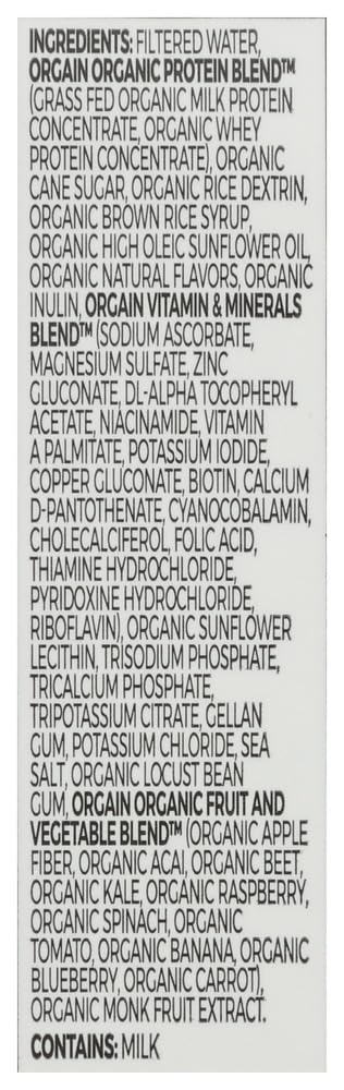 Orgain, Nutri Shake Sweet Vanilla Bean Organic, 11 Fl Oz
