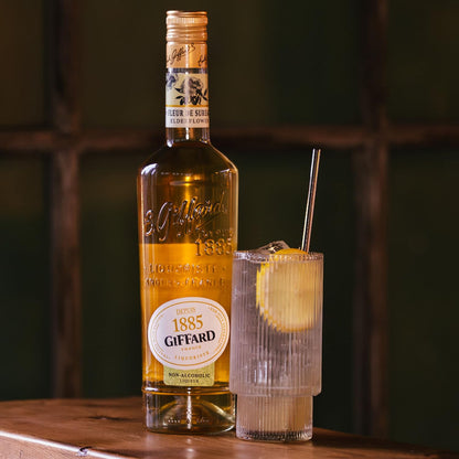 Giffard Depuis 1885 Ginger and Grapefruit Alcohol-Free Liqueur 6 Pack - Made in France, 700ml Bottles, Perfect for Spritzers, Mixed Drinks