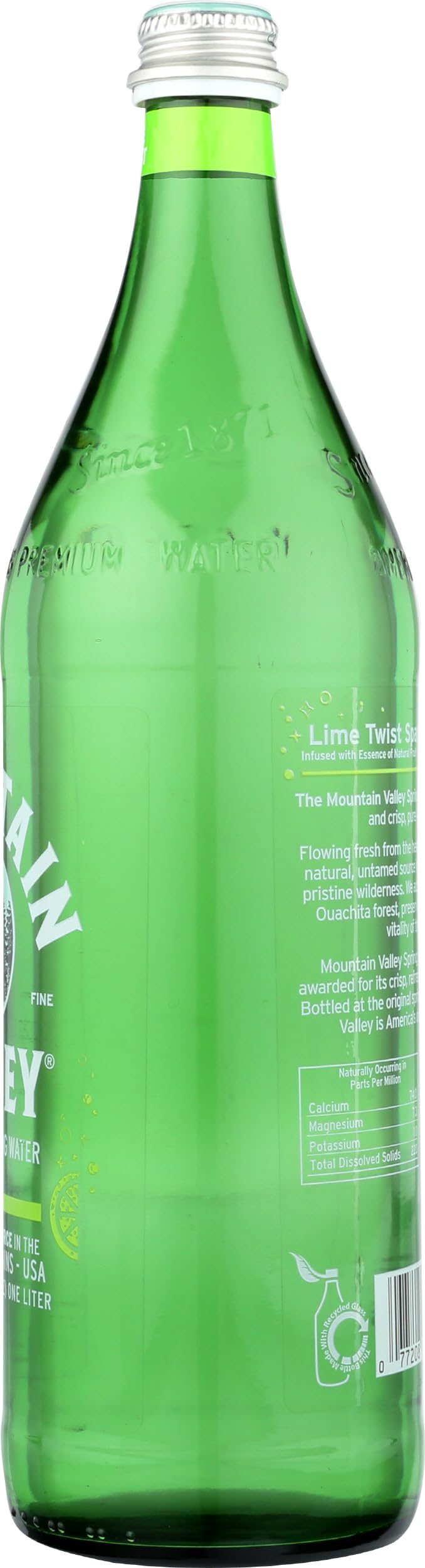 MOUNTAIN VALLEY WATER Sparkling Water Lime, 33.8 FZ
