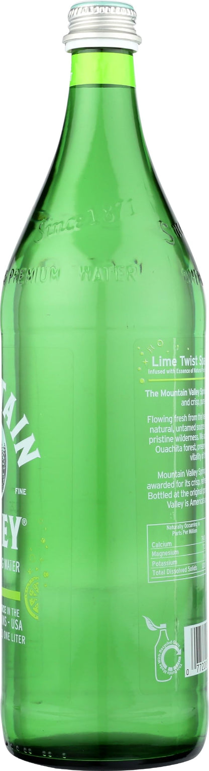 MOUNTAIN VALLEY WATER Sparkling Water Lime, 33.8 FZ