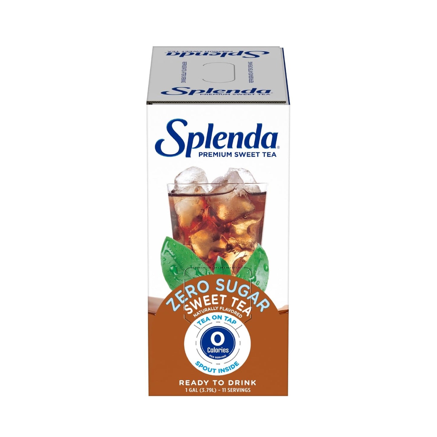 SPLENDA Premium Sweet Tea On Tap, 1 Gallon Bag In Box Ready to Drink Liquid, Sweet Tea, 128 Fl Oz