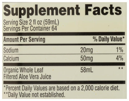 365 by Whole Foods Market, Organic Whole Leaf Aloe Vera Juice, 128 Fl Oz