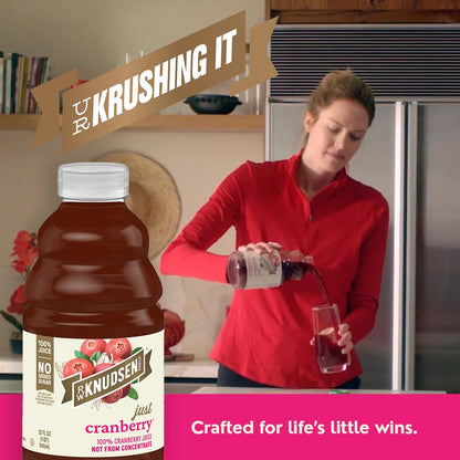 R.W. Knudsen Cranberry Juice Not from Concentrate, 32 fl oz (Pack of 1)