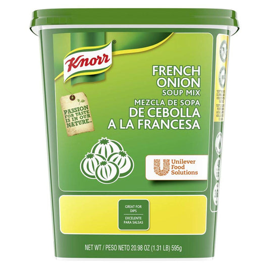 Knorr Professional French Onion Soup Mix Loaded with Real Onions and Beef Fat, Just Add Water, No Artificial Flavors, No added MSG, 0g Trans Fat,1.31 Pound (Pack of 6)