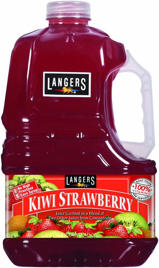 Langers Juice Cocktail, Kiwi Strawberry, 101.4 Fl Oz (Pack of 4)
