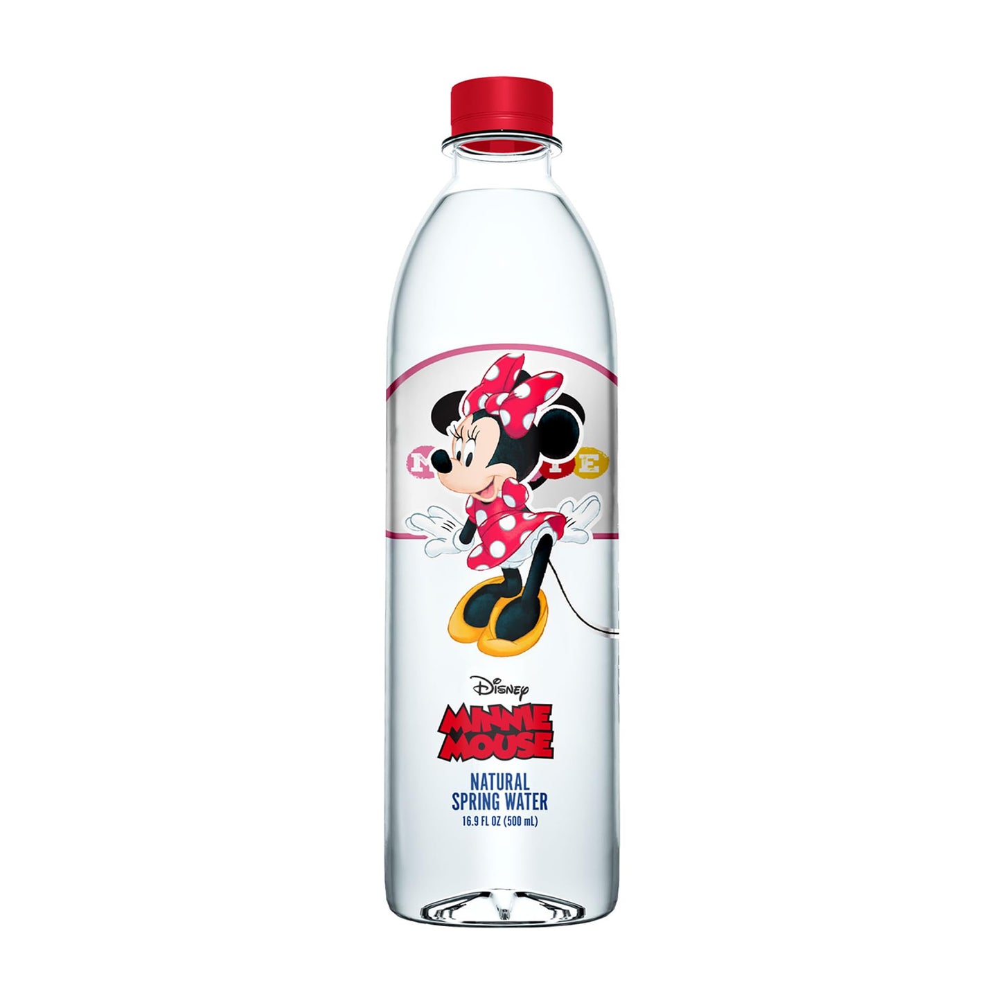 PULSE Minnie Mouse Natural Spring Water - Disney Water Bottles - Filtered Spring - BPA-Free Recyclable - 24 Pack