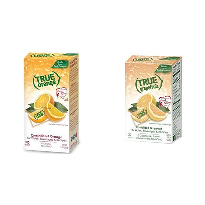 TRUE ORANGE and TRUE GRAPEFRUIT Water Enhancer Bundle (132 Count)