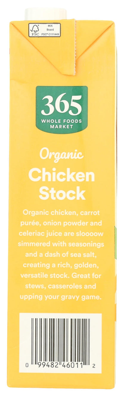 365 by Whole Foods Market, Organic Chicken Stock, 32 Fl Oz