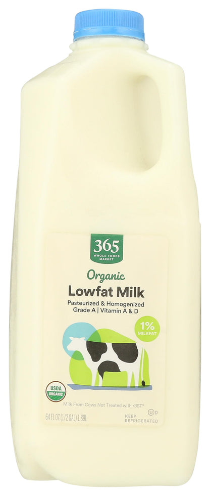 365 by Whole Foods Market, Organic 1% Lowfat Milk, 64 Fl Oz