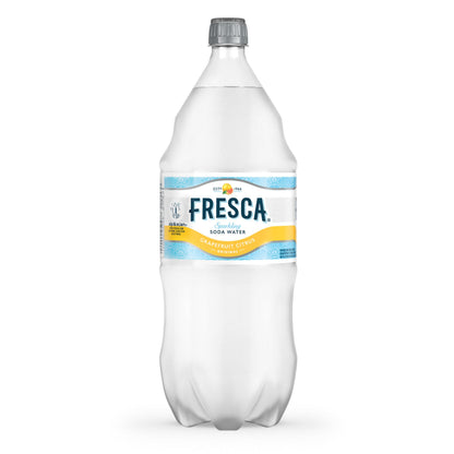 Fresca Grapefruit Citrus Sparkling Soda Water, Zero Calorie and Sugar Free, 2 Liter Bottle (Packaging may vary)