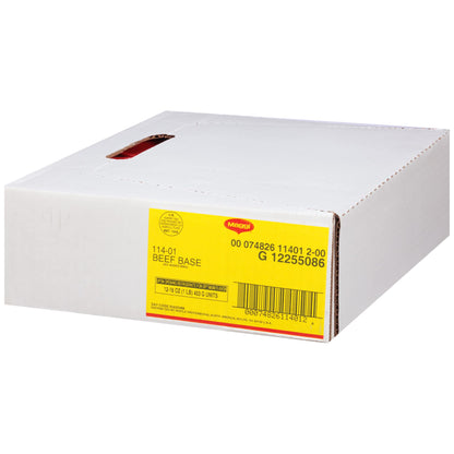 Maggi Beef Base, Stock and Bouillon, Gluten Free, No Added MSG, Bulk 1 lb Tub (Pack of 6)