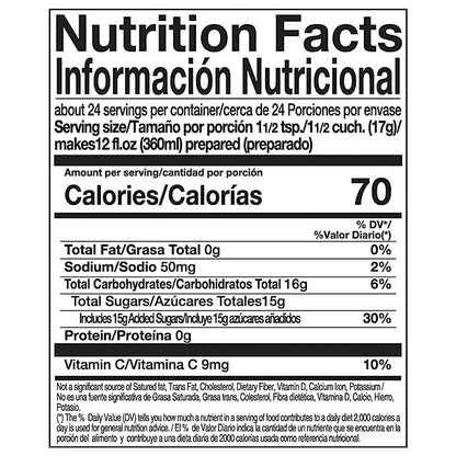 Zuko Cantaloupe Powdered Drink Mix Family Pack, No Added Sugar Needed, 14.1 oz (Pack of 6)