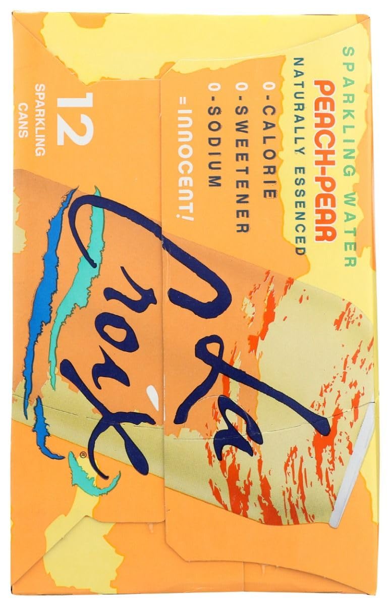 La Croix Peach Pear Flavored Sparkling Water, 12 Packs, Zero Calories, 144 Fluid Ounces (Pack Of 2)