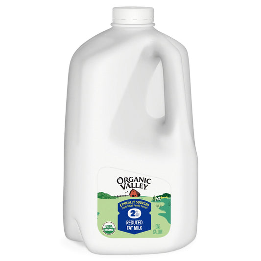Organic Valley® Organic 2% (Reduced Fat) Milk — Pasture Raised, Non GMO — 128 oz (Gallon)