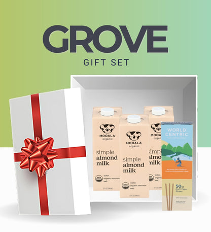 3x Milk Almond Organic Simple 32 fl oz Bundle with Paper Drinking Straws 50-Count – Smooth Plant-Based Almond Beverage with Sea Salt for Everyday Refreshment — Gift Set (4 Items)