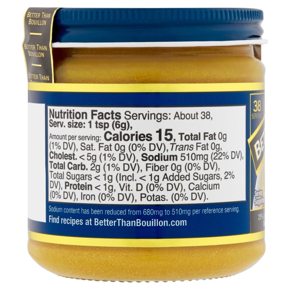 Better Than Bouillon Brand, Reduced Sodium Variety Pack with 1 Chicken Base, 1 Beef Base and 1 Vegetable Base, 8 Ounce Jars (Pack of 3)