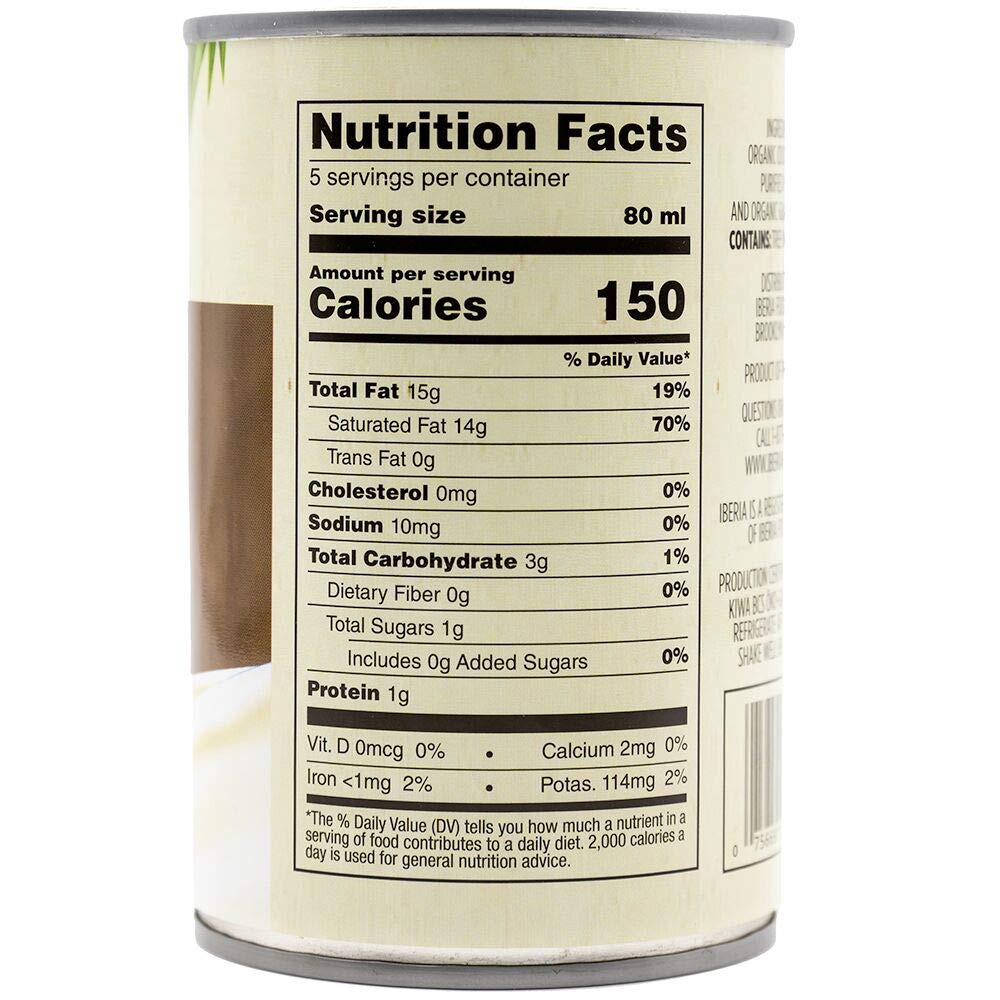 Iberia Organic Coconut Milk, 13.5 fl. oz. (Pack of 12)