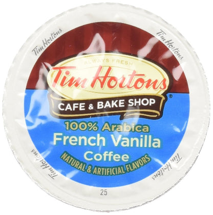 Tim Hortons French Vanilla Coffee, Single-Serve K-Cup Pods Compatible with Keurig Brewers, 12ct K-Cups