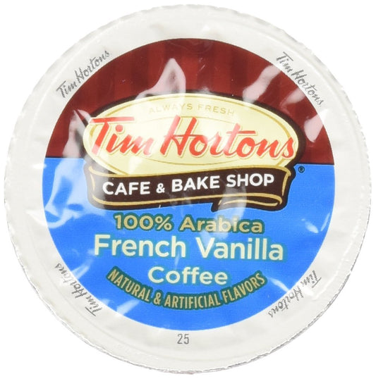 Tim Hortons French Vanilla Coffee, Single-Serve K-Cup Pods Compatible with Keurig Brewers, 12ct K-Cups