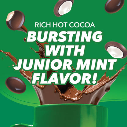 Junior Mints Hot Cocoa Pods, Chocolate Mint Flavor, Compatible with Keurig K-Cup Brewers, 12 Count - Refreshing Mint and Chocolate Delight