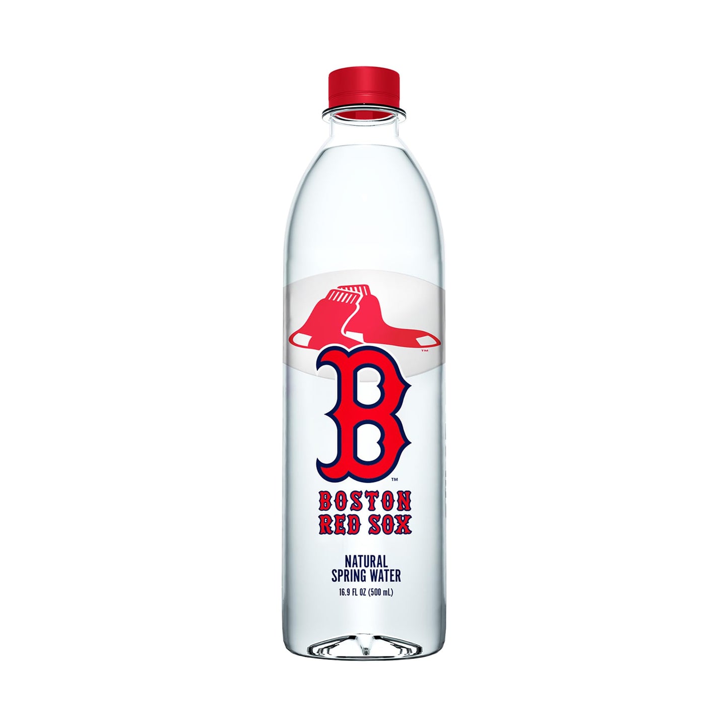 PULSE Boston Red Sox Natural Spring Water - Natural Sports Water Bottle Pack - Filtered Bottles - Recyclable and BPA-Free - 24 Pack