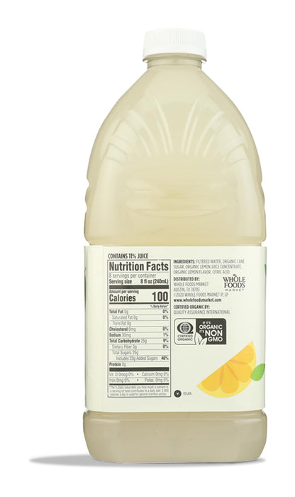 365 by Whole Foods Market, Organic Lemonade, 64 Fl Oz
