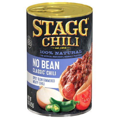 Stagg CLASSIC Chili No Beans, 15 Ounce (12-Pack)