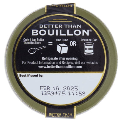 Better Than Bouillon Vegetarian No Chicken Base, Made with Seasoned Vegetables, Certified Vegan, Makes 9.5 Quarts of Broth, 38 Servings, 8 OZ Jar (Pack of 1)