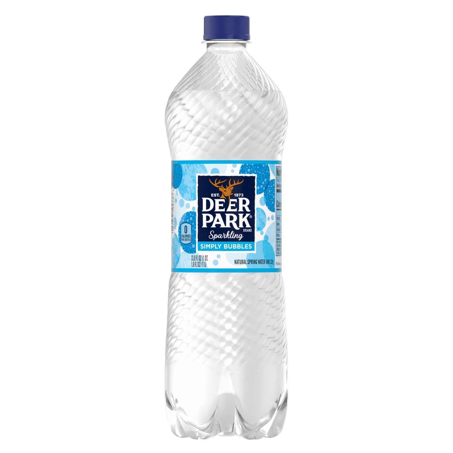 Arrowhead Brand Sparkling Mountain Spring Water, Simply Bubbles, 33.8-Ounce Plastic Bottle (Single Bottle)